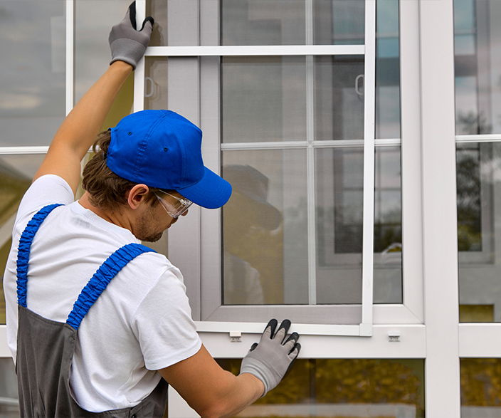 Window being installed