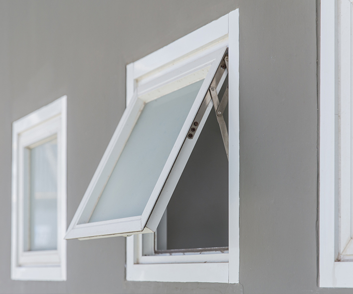 Opened window