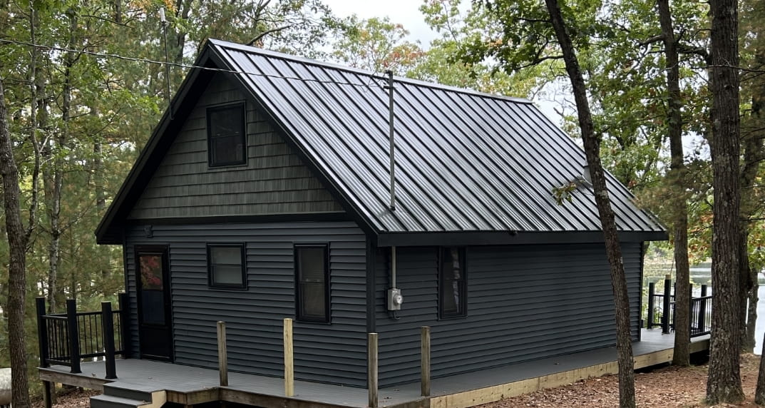 New metal roof install