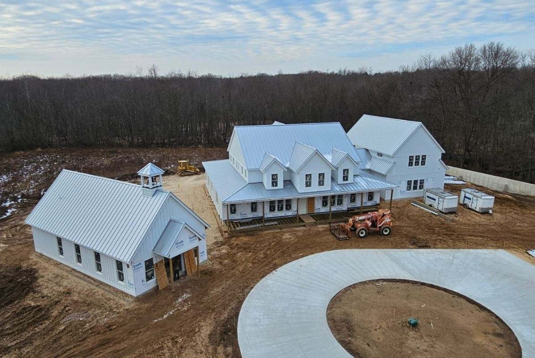 New houses being built
